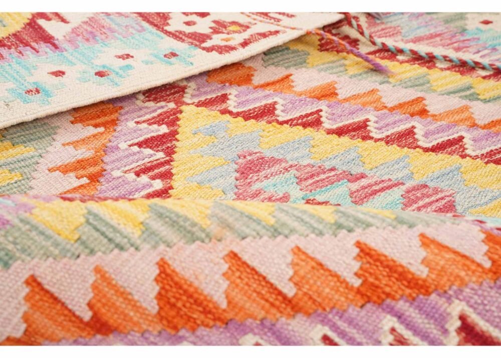 Kayseri Kilim Wall Hanging Decor, Handwoven with Wool 3x2.9 ft