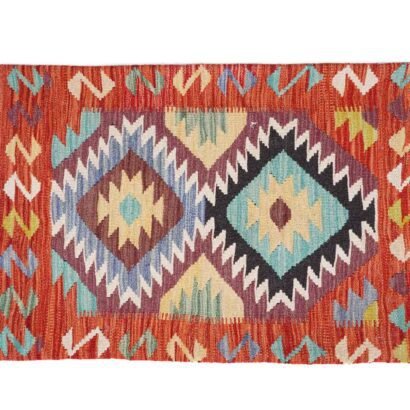 Kilim Design 2 Pillowcase Set Handwoven with Wool - Rugs 1
