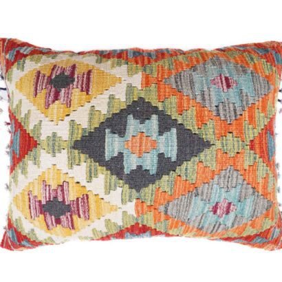 Kilim Design 2 Pillowcase Set Handwoven with Wool - Rugs 1