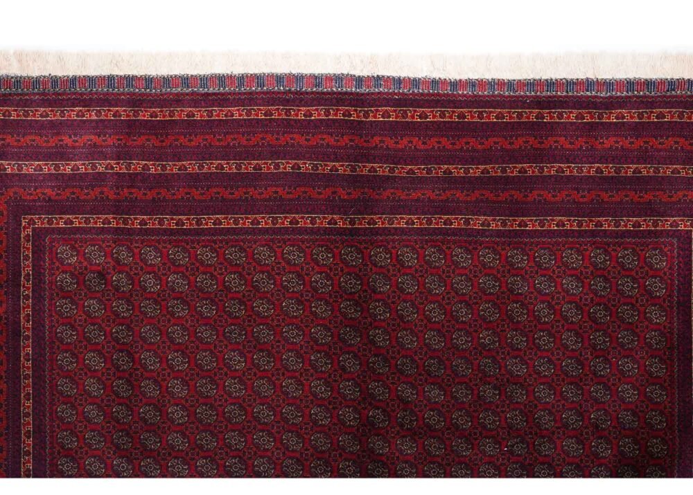 Large Red Rug Hand-Knotted Traditional Hocarusnai 9.6x6.4 ft - Rugs 1