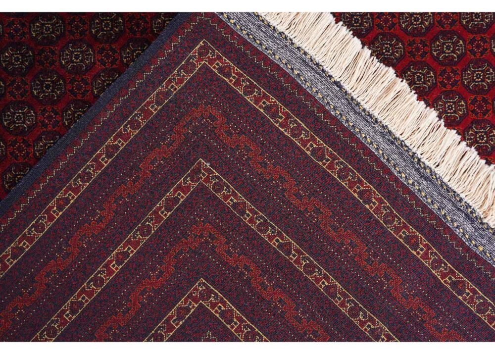 Large Red Rug Hand-Knotted Traditional Hocarusnai 9.6x6.4 ft - Rugs 1