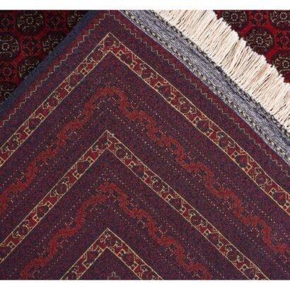 Large Red Rug Hand-Knotted Traditional Hocarusnai 9.6x6.4 ft - Rugs 1