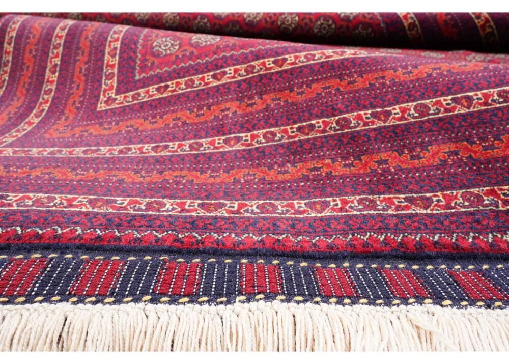 Large Red Rug Hand-Knotted Traditional Hocarusnai 9.6x6.4 ft - Rugs 1