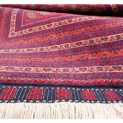 Large Red Rug Hand-Knotted Traditional Hocarusnai 9.6x6.4 ft - Rugs 1