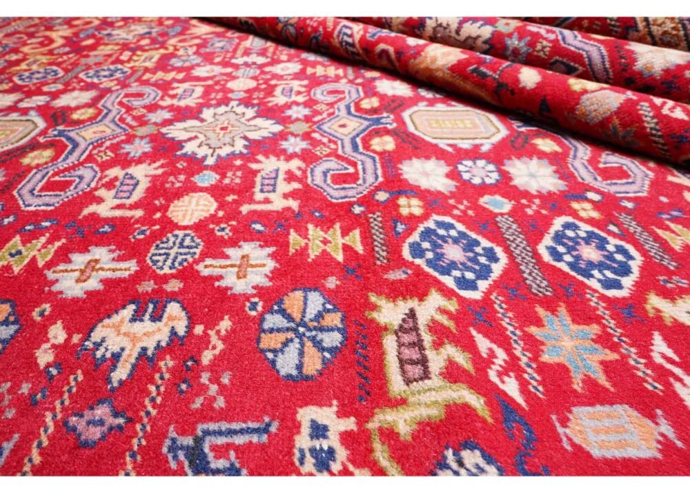 Large Red Rugs for Living Room 9.2x6.6 ft Traditional Kayseri - Rugs 1