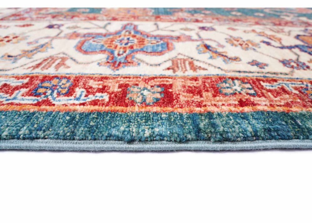 Luxury Sultani Green Oriental Rug 7.7x5.8 ft for Traditional Interiors
