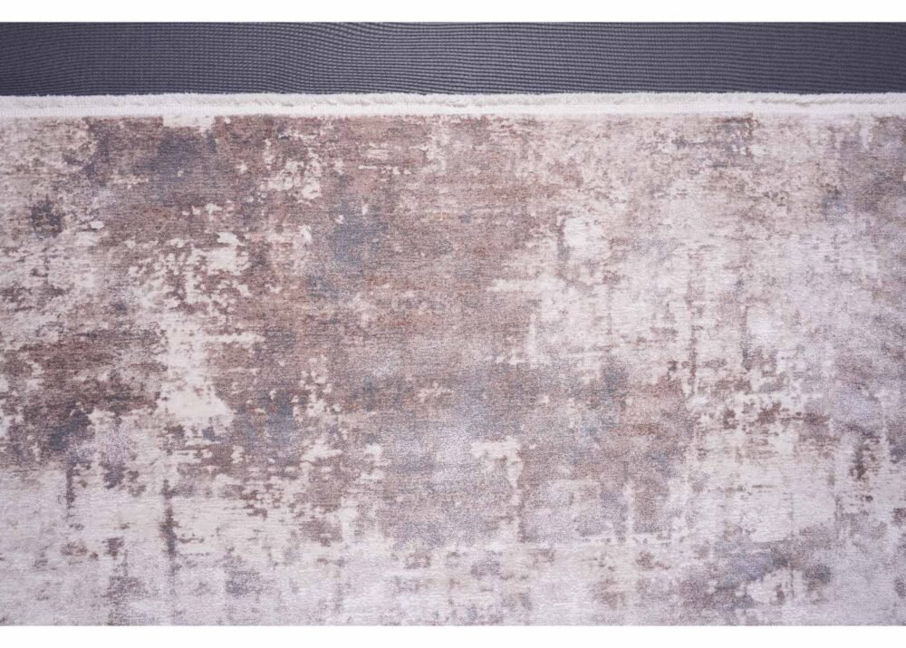 Modern Beige & Brown Abstract Rug 6x4 ft Machine-Made