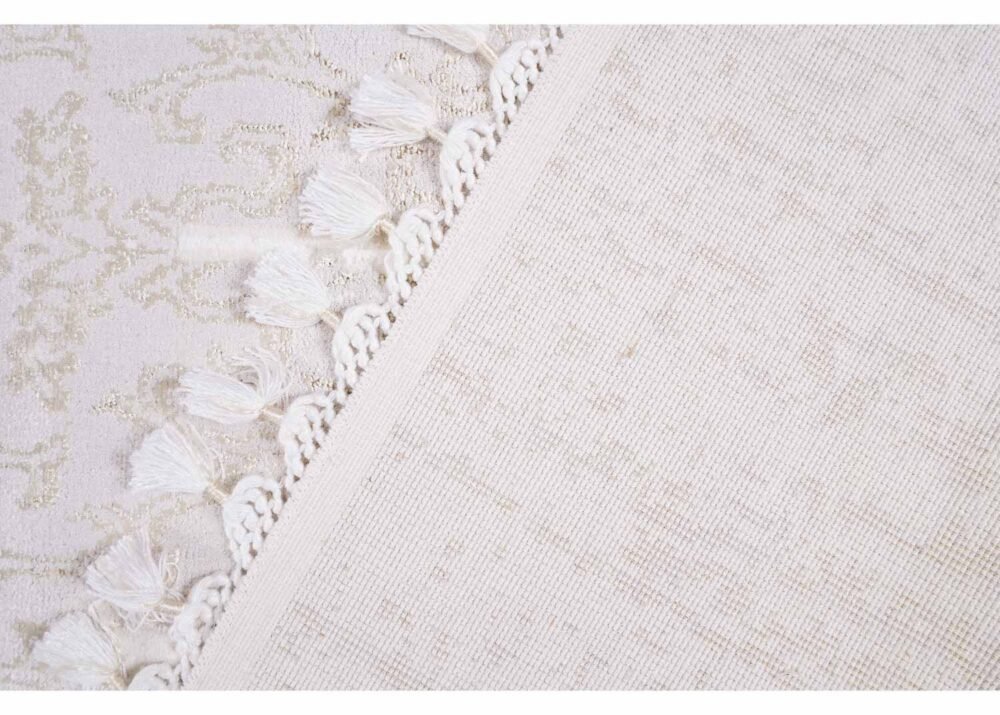 Modern Beige Rug for Living Room/Bedroom 5.2x7.7 ft Abstract Pattern