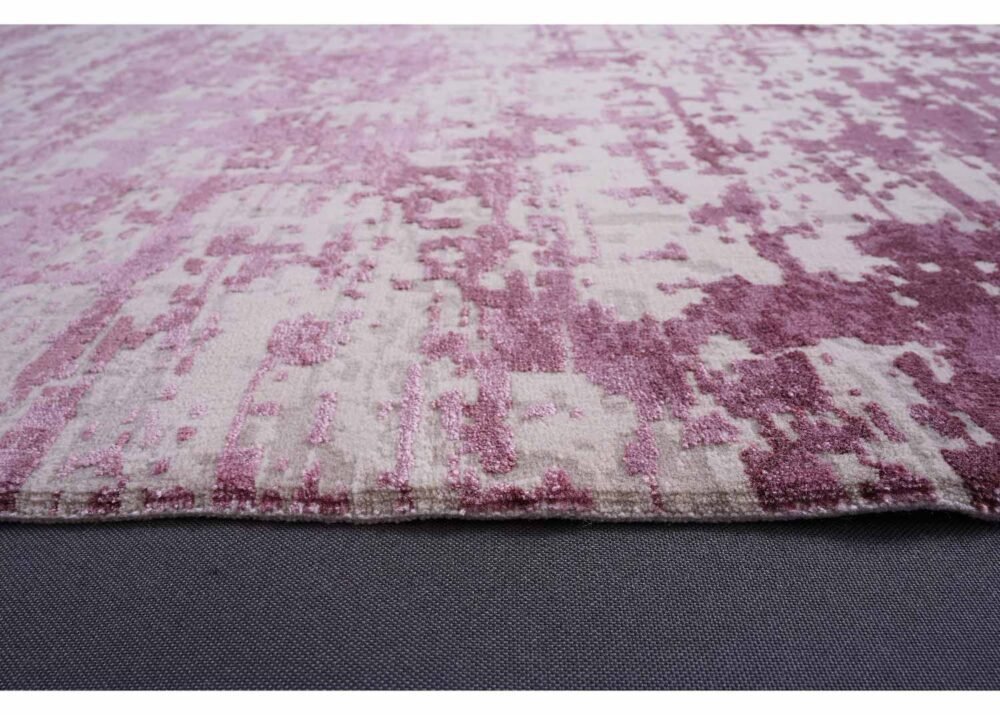 Modern Carpets for Living Room Abstract Pattern Beige-Purple 9.5x6.5