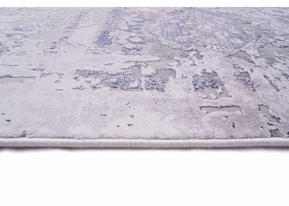 Modern Grey Area Rug for Living Room/Bedroom 6.5x9.5 ft Memluk