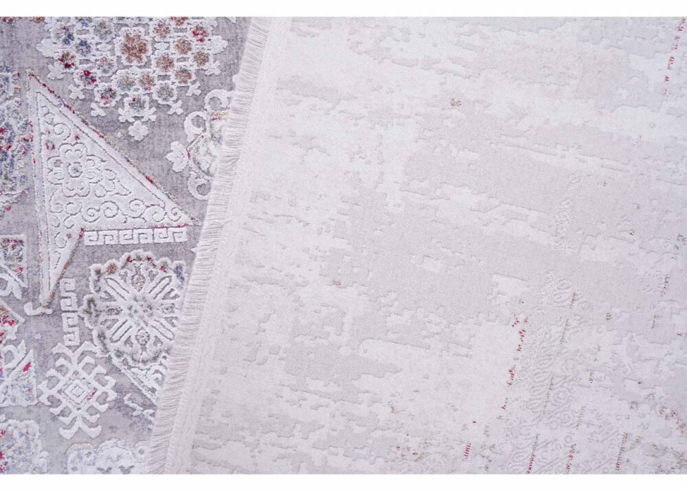 Modern Grey Rug Living Room Memluk for High Traffic Areas 6.5x9.5 ft