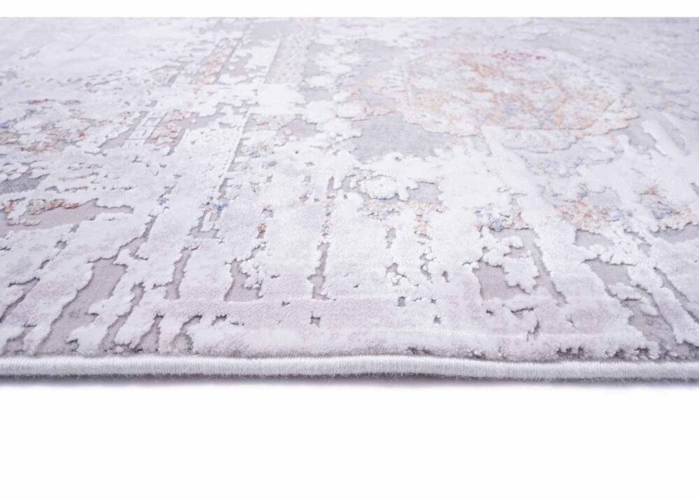 Modern Grey Rug Living Room Memluk for High Traffic Areas 6.5x9.5 ft