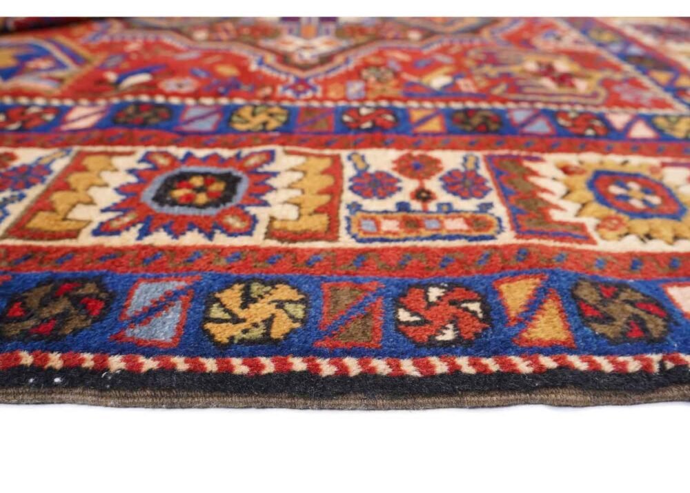 Blue Traditional Malatya 5.4x4.1 ft Hand-Knotted - Rug 1
