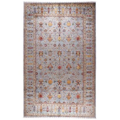 Oriental Sultani Grey Washable Rug 12x8.6 ft Traditional - Rugs 1