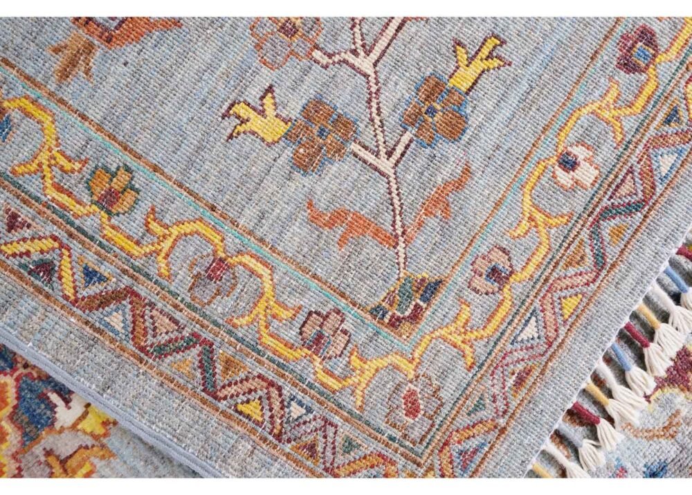 Oriental Sultani Grey Washable Rug 12x8.6 ft Traditional - Rugs 1