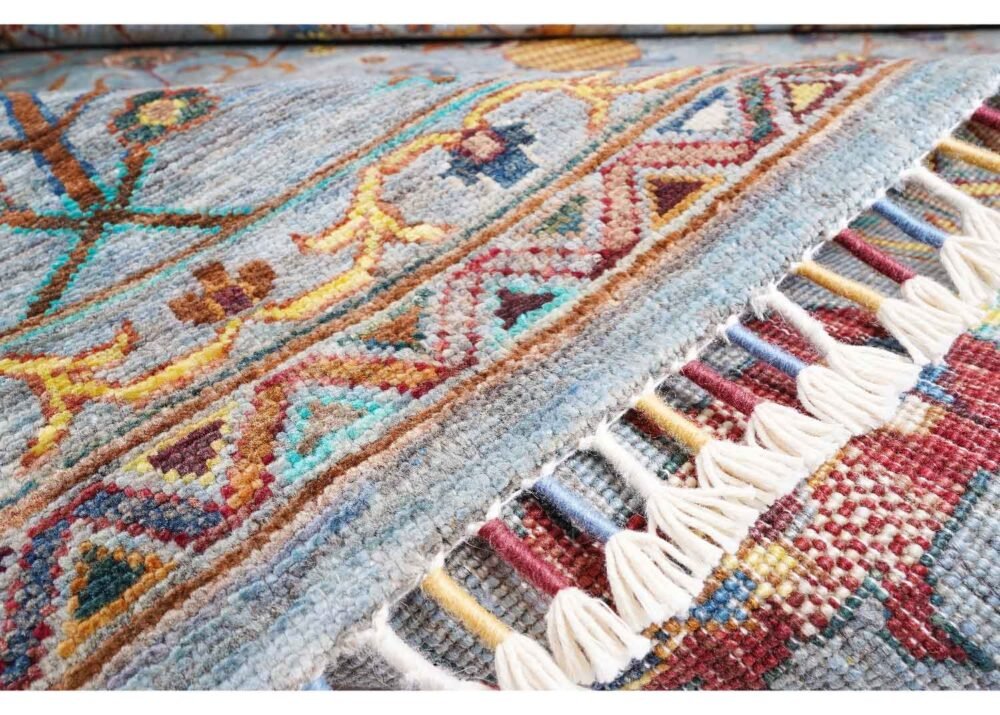 Oriental Sultani Grey Washable Rug 12x8.6 ft Traditional - Rugs 1