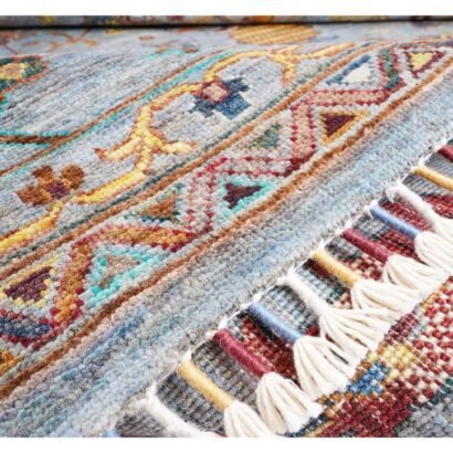 Oriental Sultani Grey Washable Rug 12x8.6 ft Traditional - Rugs 1