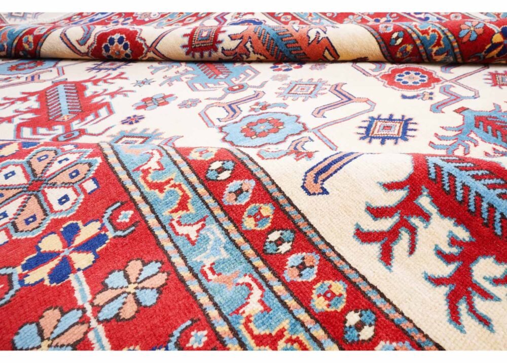 Premium Red Oriental Rug Traditional Sherwan Hand-Knotted with Wool