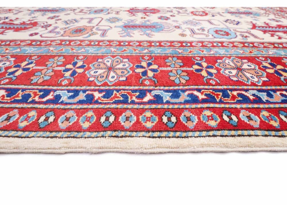 Premium Red Oriental Rug Traditional Sherwan Hand-Knotted with Wool