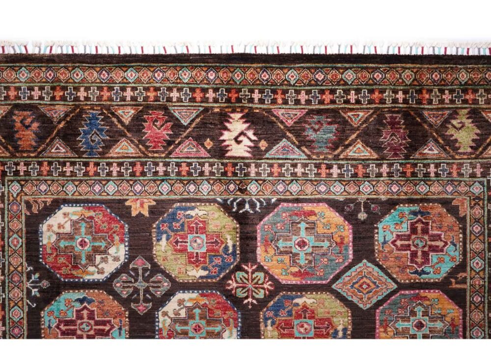 Premium Sultani Traditional Multi Colour Rug 10x6.9 ft Hand-Knotted - Rugs 1
