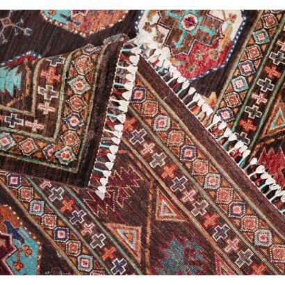 Premium Sultani Traditional Multi Colour Rug 10x6.9 ft Hand-Knotted - Rugs 1