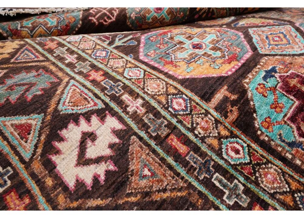 Premium Sultani Traditional Multi Colour Rug 10x6.9 ft Hand-Knotted - Rugs 1
