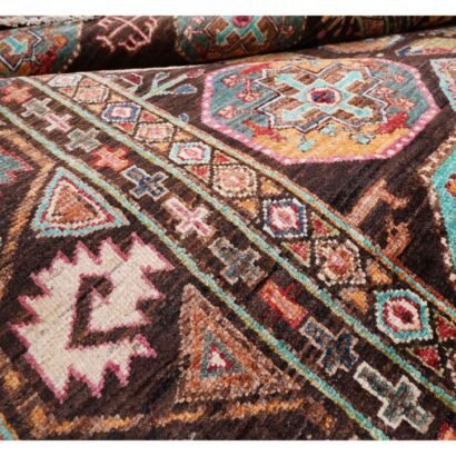 Premium Sultani Traditional Multi Colour Rug 10x6.9 ft Hand-Knotted - Rugs 1