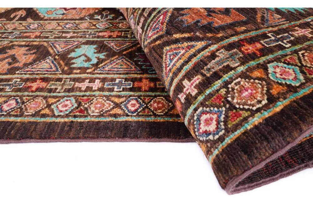 Premium Sultani Traditional Multi Colour Rug 10x6.9 ft Hand-Knotted - Rugs 1
