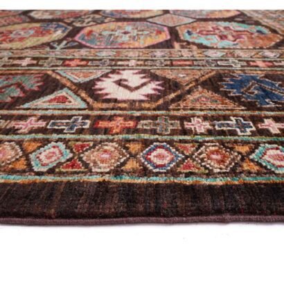 Premium Sultani Traditional Multi Colour Rug 10x6.9 ft Hand-Knotted - Rugs 1