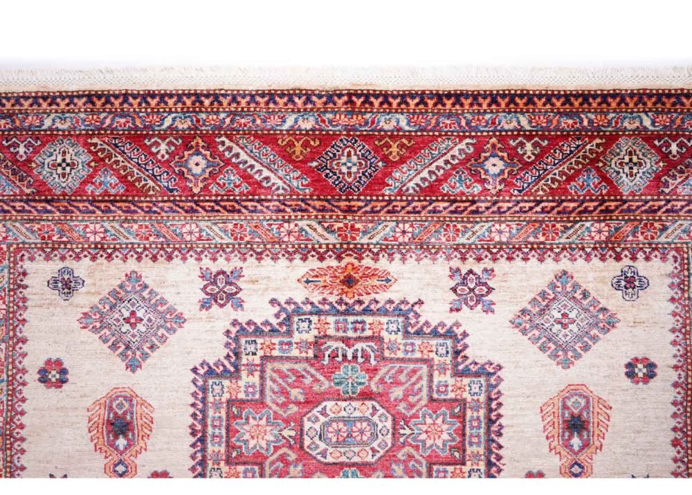 Red Beige Area Rug Hand-Knotted 10x6.9 ft Traditional Sirvan - Rugs 1