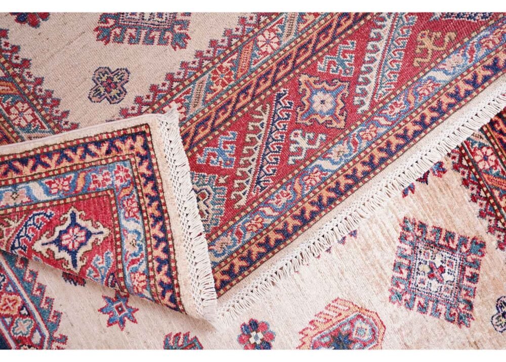 Red Beige Area Rug Hand-Knotted 10x6.9 ft Traditional Sirvan - Rugs 1