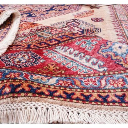 Red Beige Area Rug Hand-Knotted 10x6.9 ft Traditional Sirvan - Rugs 1