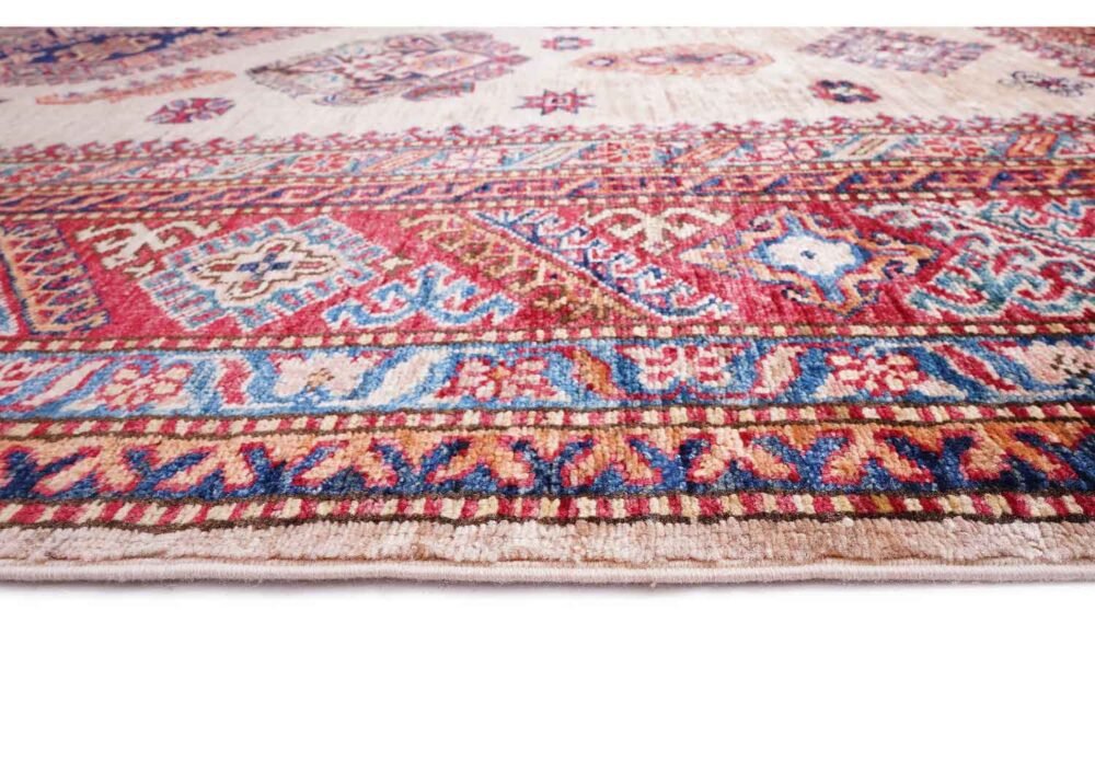 Red Beige Area Rug Hand-Knotted 10x6.9 ft Traditional Sirvan - Rugs 1