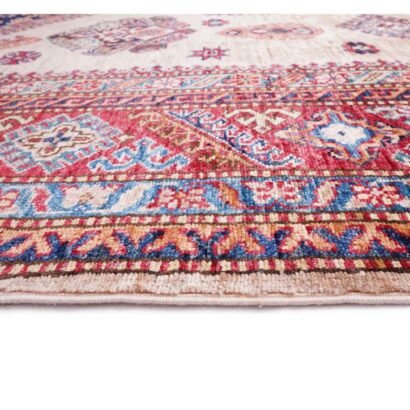 Red Beige Area Rug Hand-Knotted 10x6.9 ft Traditional Sirvan - Rugs 1