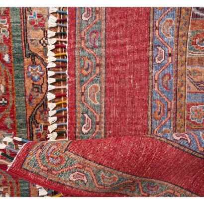 Rustic Rugs for Living Room Hand-Knotted Traditional Shawal 9.9x7 ft - Rugs 1