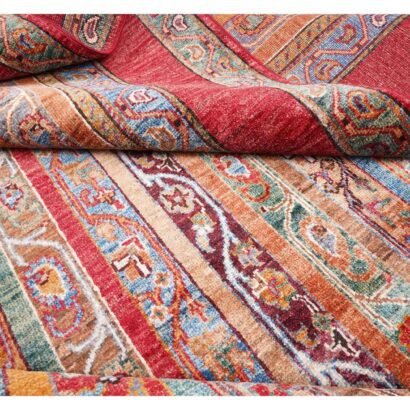 Rustic Rugs for Living Room Hand-Knotted Traditional Shawal 9.9x7 ft - Rugs 1
