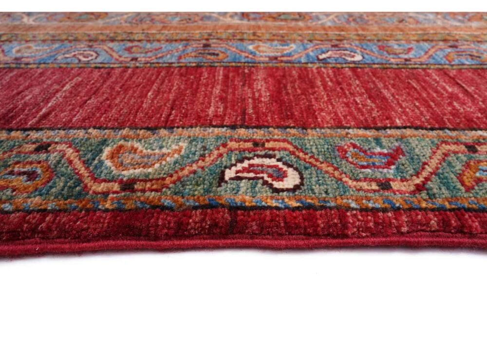 Rustic Rugs for Living Room Hand-Knotted Traditional Shawal 9.9x7 ft - Rugs 1