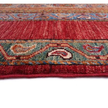 Rustic Rugs for Living Room Hand-Knotted Traditional Shawal 9.9x7 ft - Rugs 1