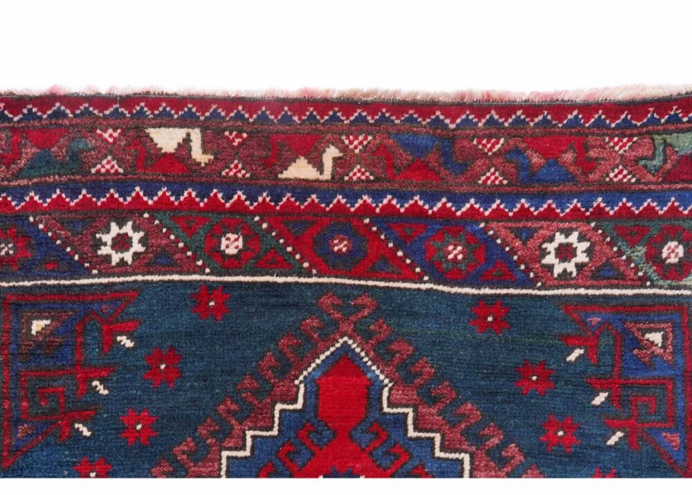 Semi-old Traditional Dosemealti Brown and Red Rug 5x3 ft