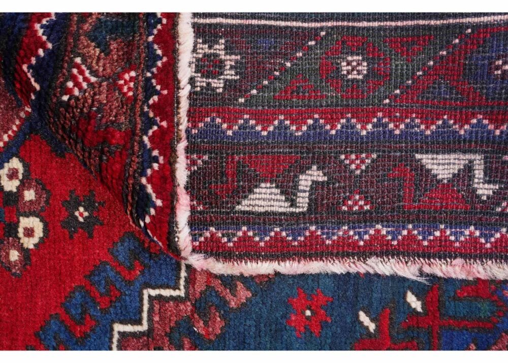 Semi-old Traditional Dosemealti Brown and Red Rug 5x3 ft