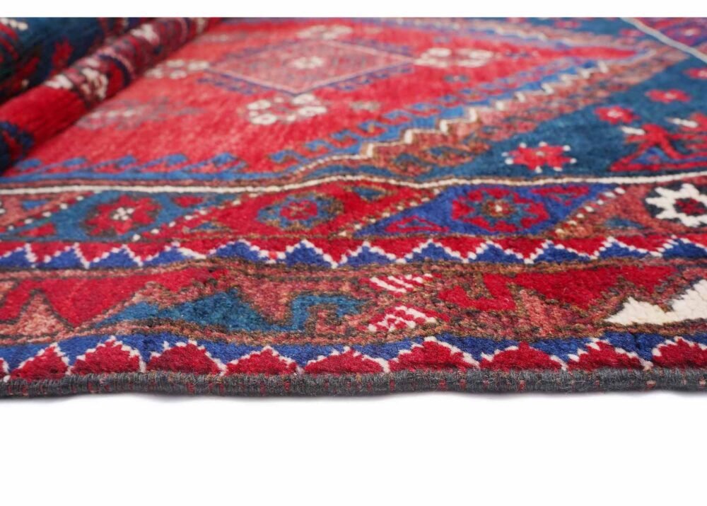 Semi-old Traditional Dosemealti Brown and Red Rug 5x3 ft