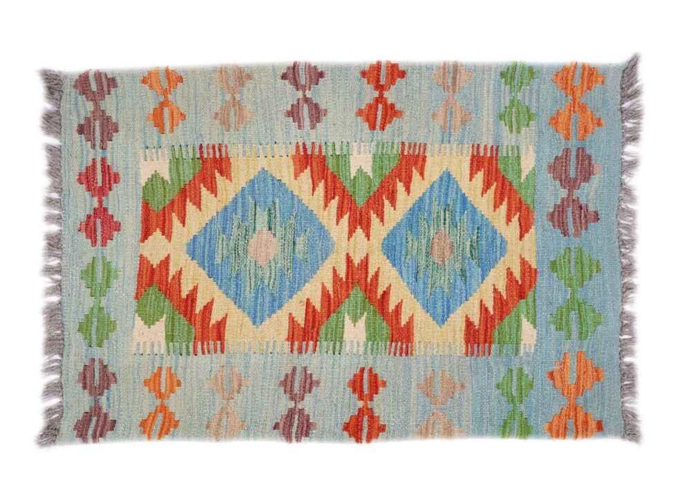 Set of 2 Bed-Sofa Pillow Covers - Handwoven Kilim Style - Rugs 1