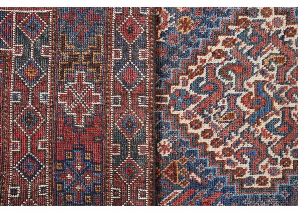 Shiraz Traditional Vintage Wool Rug Hand-knotted 6x4.5 ft