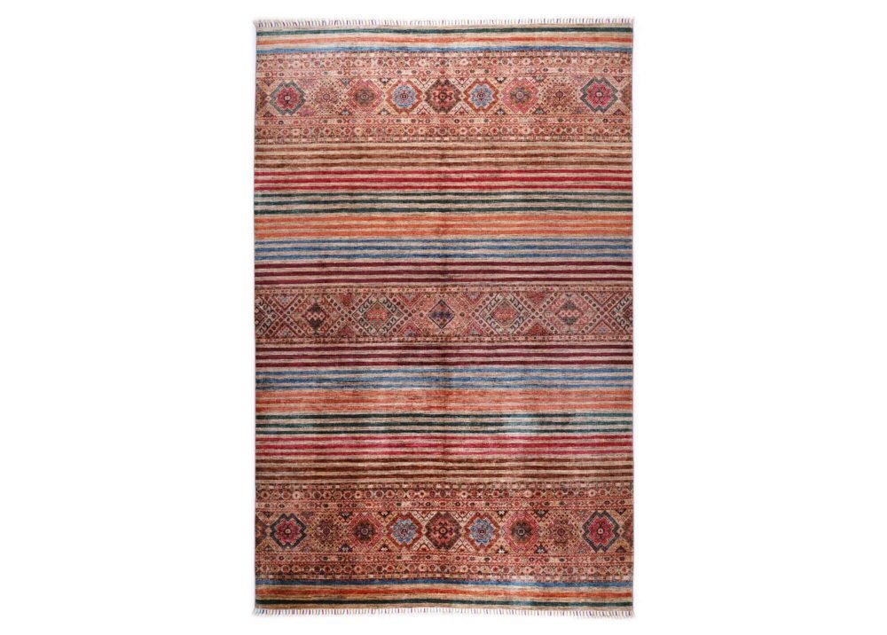 Traditional Horgin Machine Washable Rugs 10x6.8 ft Hand-Knotted - Rugs 1