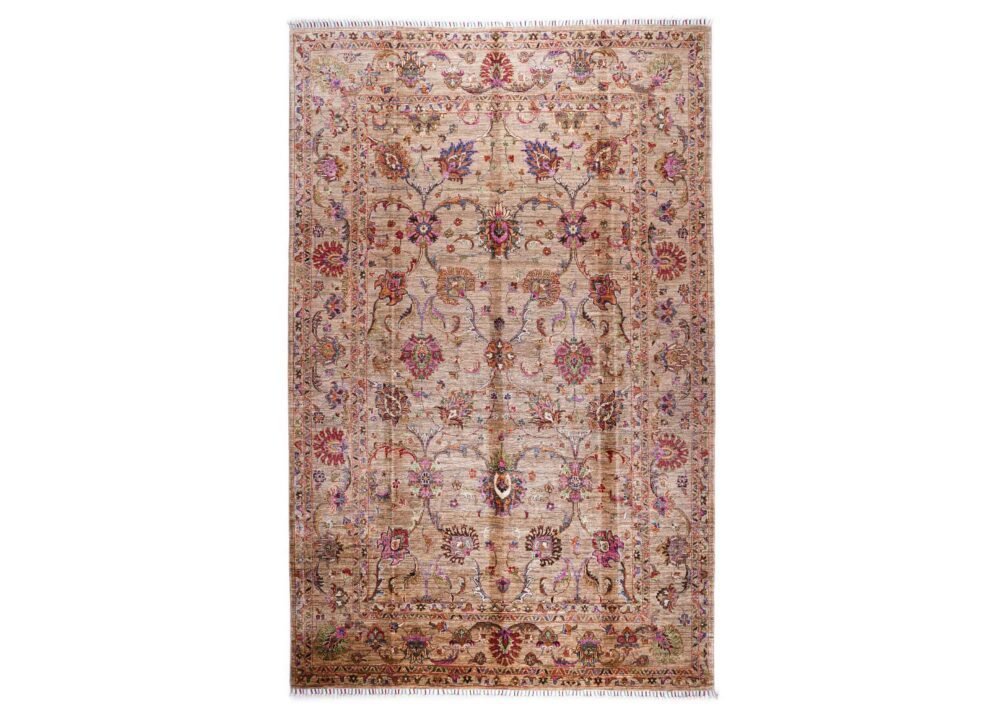 Traditional Oriental Sultani Brown Washable Rug 10.2x6.6 ft - Rugs 1