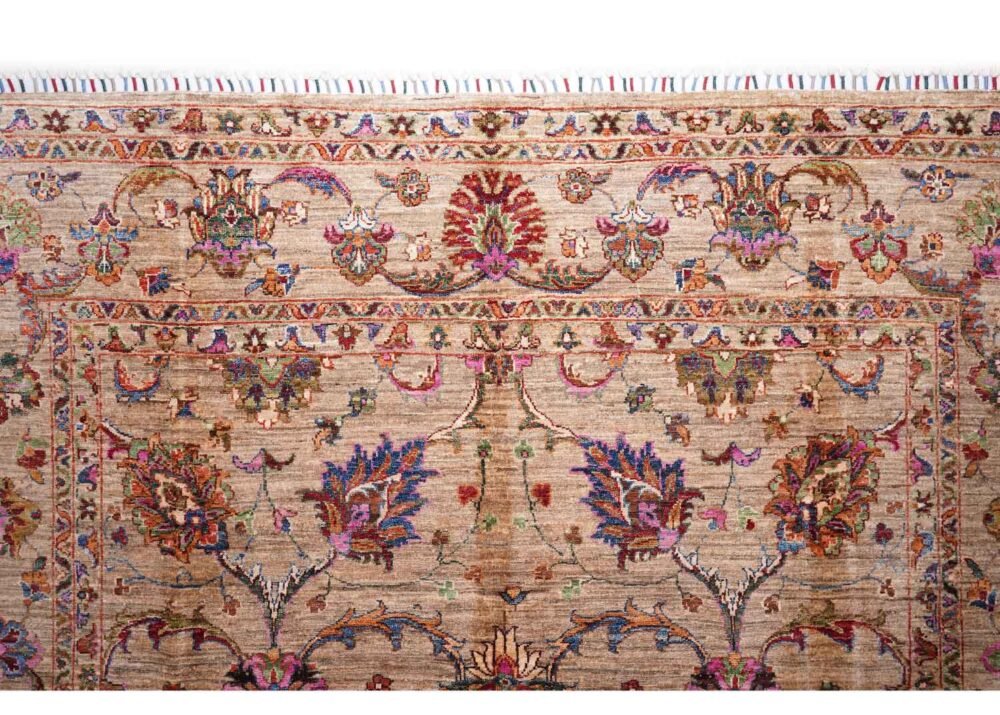 Traditional Oriental Sultani Brown Washable Rug 10.2x6.6 ft - Rugs 1