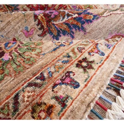 Traditional Oriental Sultani Brown Washable Rug 10.2x6.6 ft - Rugs 1