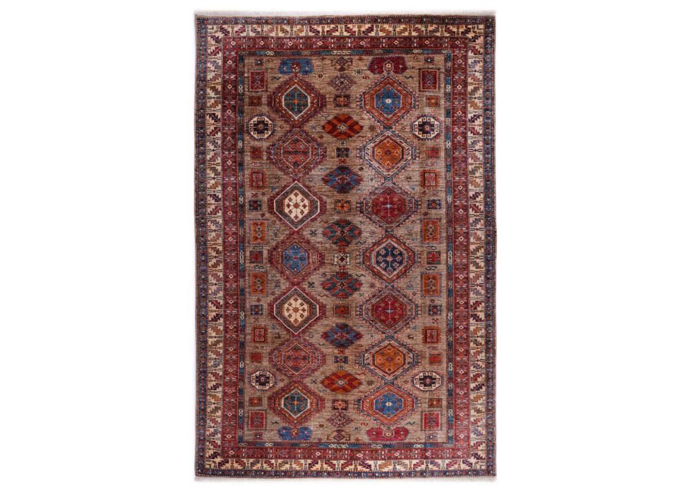 Traditional Sirvan Hand Knotted Area Rugs 10x6 ft Brown-Red - Rugs 1