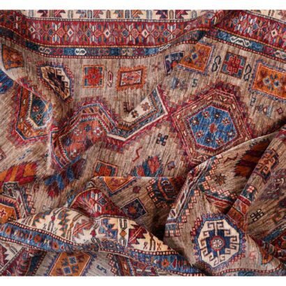 Traditional Sirvan Hand Knotted Area Rugs 10x6 ft Brown-Red - Rugs 1