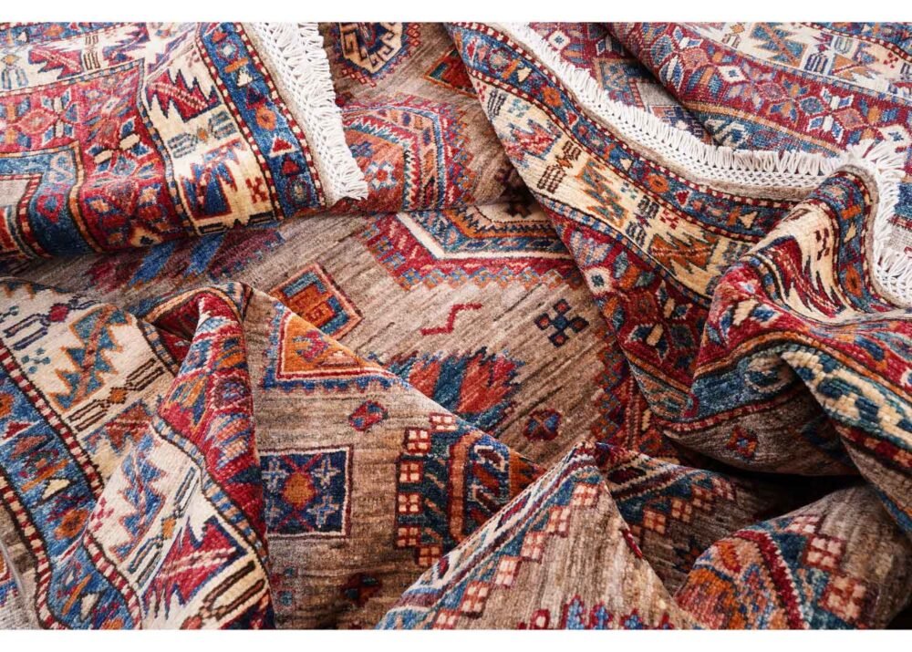 Traditional Sirvan Hand Knotted Area Rugs 10x6 ft Brown-Red - Rugs 1